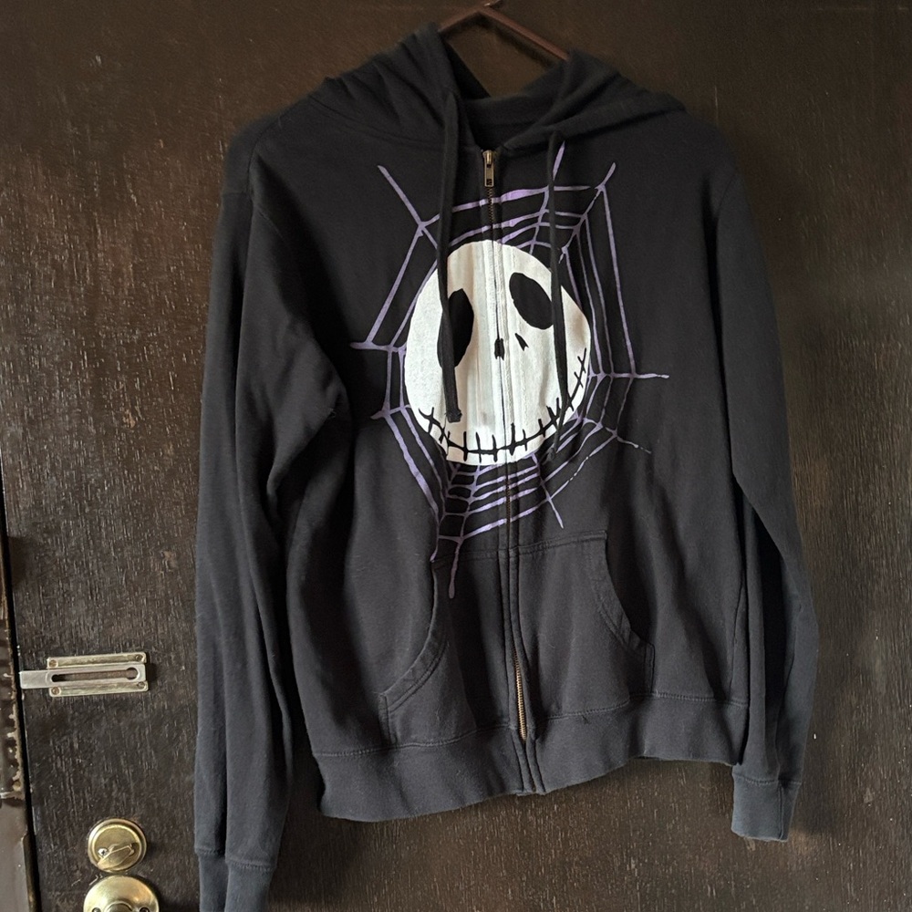 Disney Nightmare Before Christmas Jack Skellington Zip Hoodie